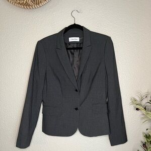 Calvin Klein Dark Grey Suit Coat 12